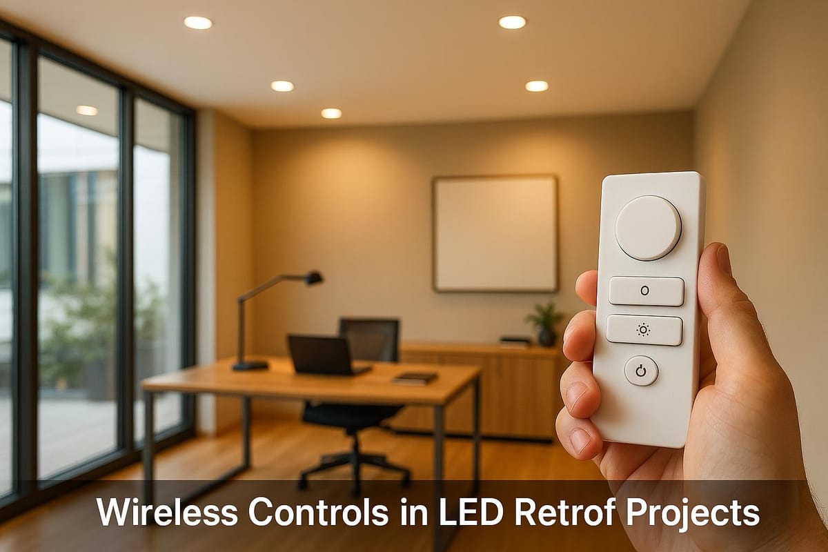 Wireless Controls in LED Retrofit Projects