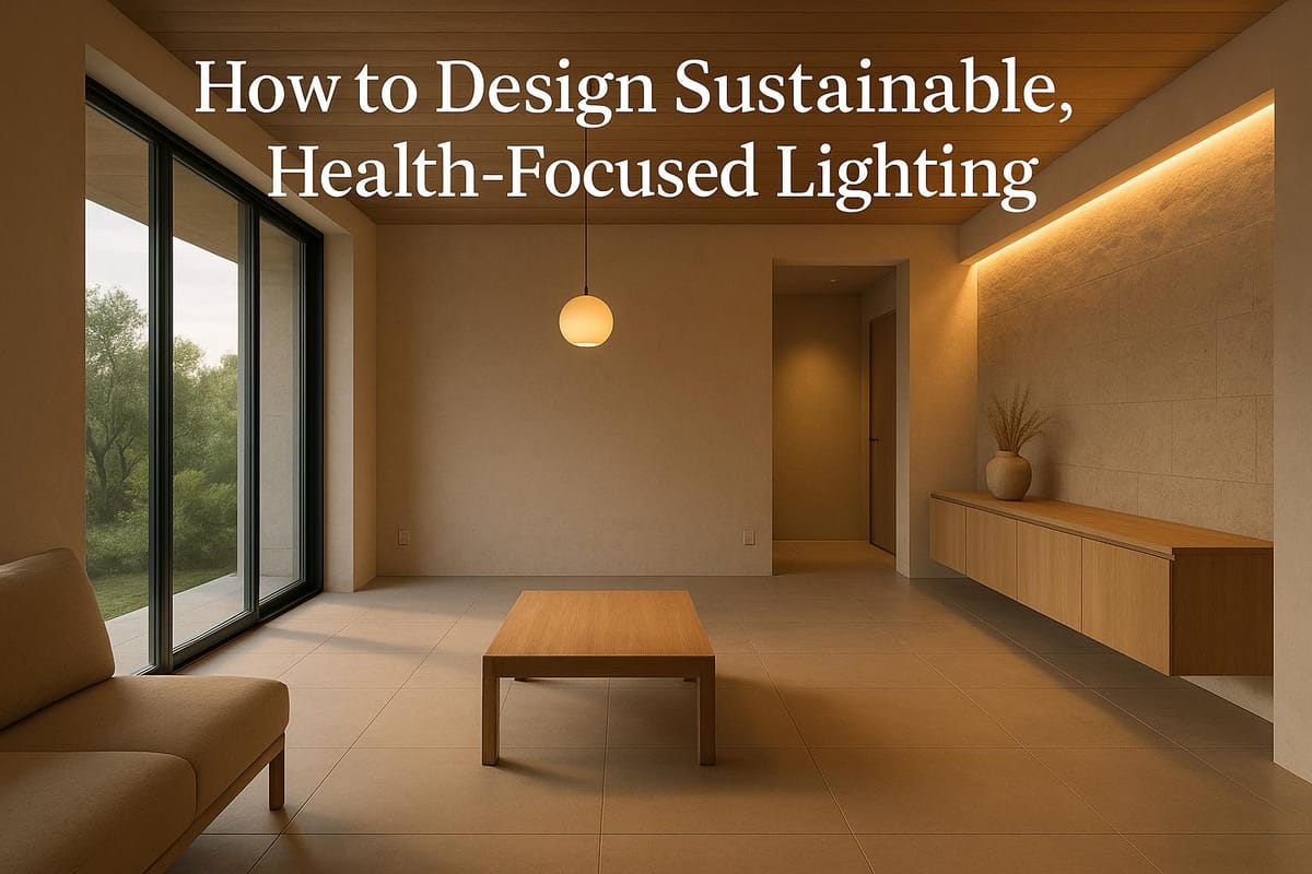 How to Design Sustainable, Health-Focused Lighting