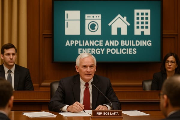Congress Holds Hearing on Appliance and Building Energy Policies